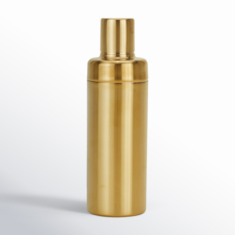 Brass Finish Modern Cocktail Shaker