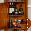 Armoire de coin multifonctionnelle en bois massif-1878159784