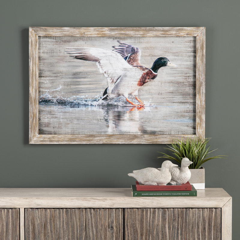 Paxton Duck Rustic Framed Wall Art Painting