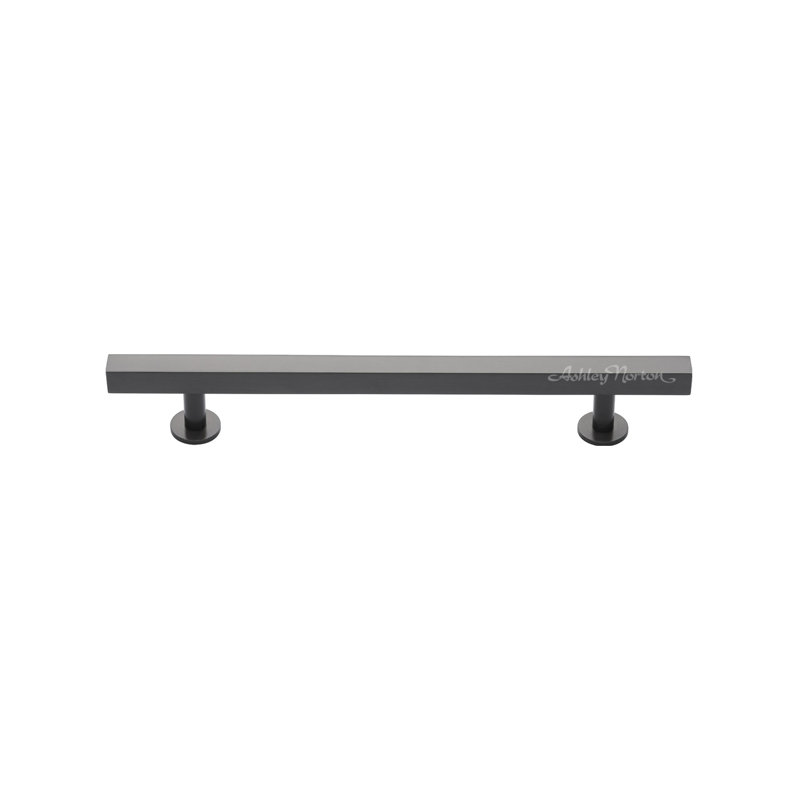 Profile Cabinet 6" Center to Center Bar Pull, Black, 6"
