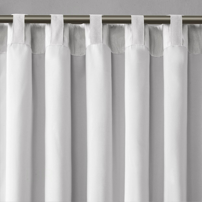 Elegant Branch Embroidery Faux Silk Curtain Panel, Single 50 Inch Wide For Enhanced Privacy And Fullness, White