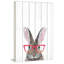Cryal hippie lapin imprimé sur bois blanc-2110113954