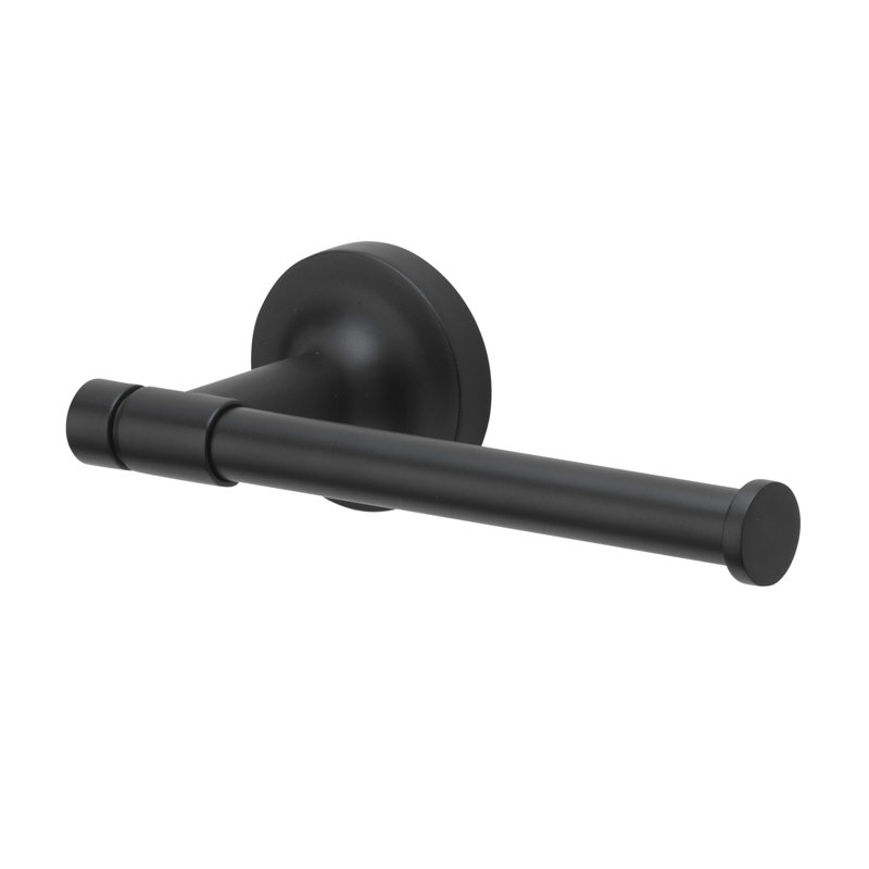 Avalon Tissue Holder Bath Hardware Accessory, Matte Black