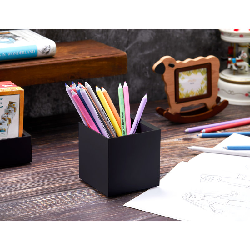 Plastic Desk Organizer, Black