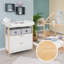 Berlin Changing Unit - White bamboo handles and frame