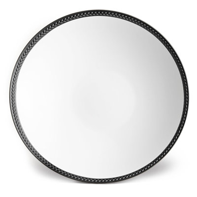 Soie Tressee Black Soup Plate