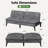 62.2" Upholstered Sleeper Sofa Bed Convertible Futon-590482491