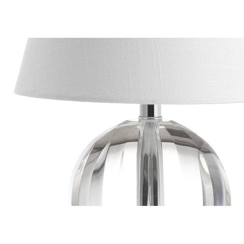 Charlton Crystal Table Lamp, White