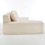 Canapé modulaire à compression avec méridienne confortable, canapé à compression irrégulière en forme de L avec siège profond, canapé-lit modulaire minimaliste pour salon, chambre à coucher, salon, salon, ivoire-341592246