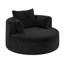 Fauteuil d'appoint pivotant avec 3 coussins amovibles