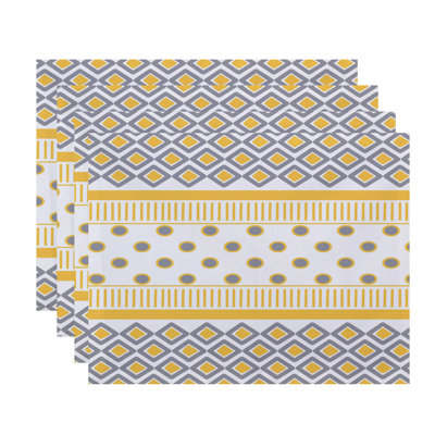 Ferrier Polyester Geometric Rectangle Placemat