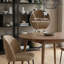 Fabric Upholstered Metal Side Chair-1976539989