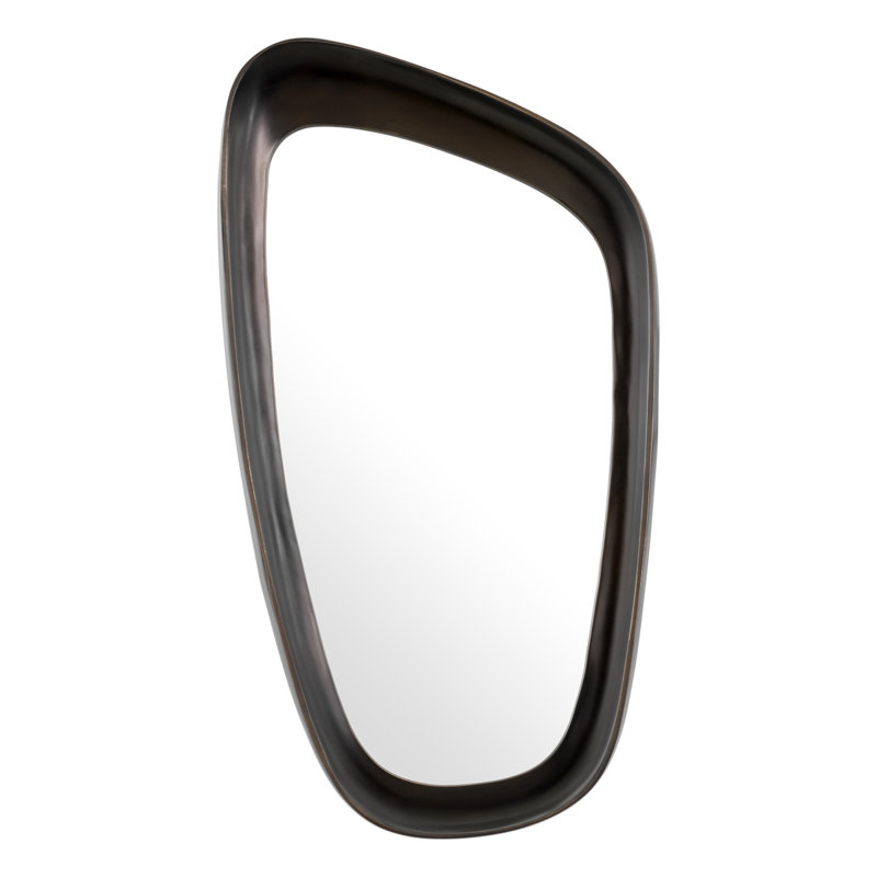 Sandals Aluminium Asymmetrical Wall Mirror, Bronze