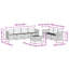 249cm Wide Patio Sectional Set