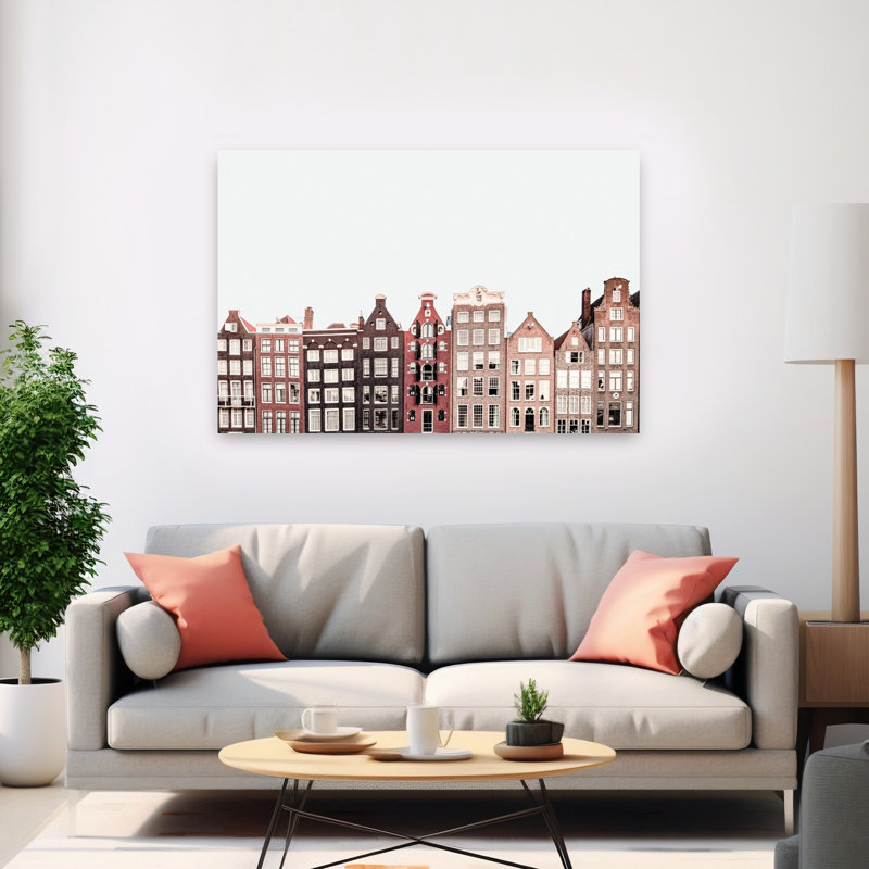 Amsterdam Abstract Contemporary Architecture City Wall Art Print, 40" H x 60" W