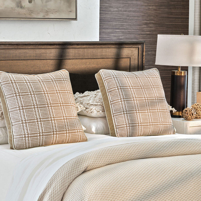 Sperrin Houndstooth Pillow Sham, Euro