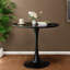Ensemble de tables de salle à manger élégantes noires avec plateau en MDF durable, style moderne pour les petits espaces