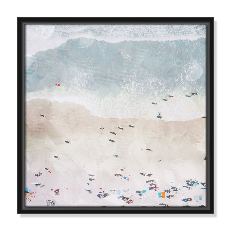 «Beaching Out I» par Milli Villa, Noir, H 17,5 po x l 17,5 po