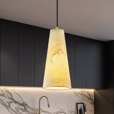 Faux Marble Resin Kitchen Pendant Light