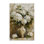  Art mural rétro sur toile d'hortensias blancs par LSR Design Studio
