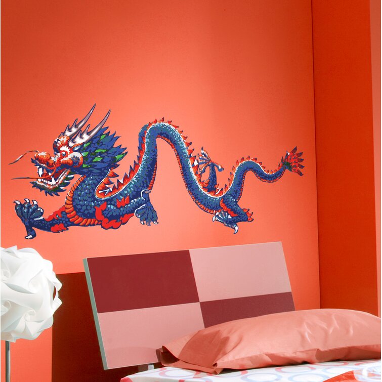 Vinyl Wall Decal Chinese Dragon Asian Style Fantasy Stickers