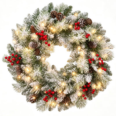Couronne de Noël artificielle 24 po