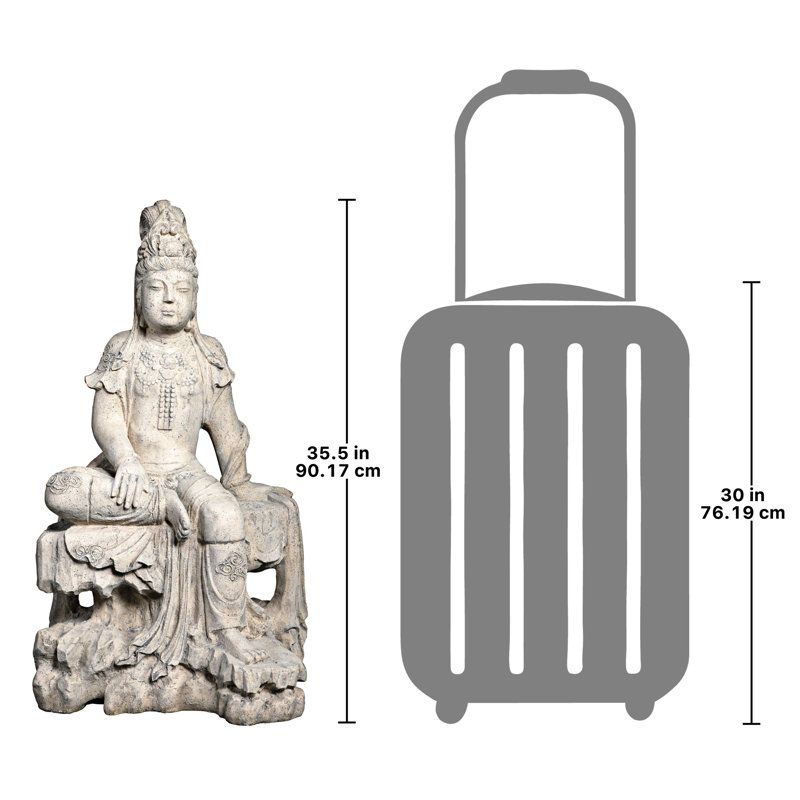 Statue de jardin de la déesse au repos Guan Yin
