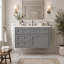 Meuble-lavabo mural 36 po, armoire de rangement flottante avec 2 tiroirs, 1 tiroir basculant, lavabo simple en céramique 3 trous, armoire moderne-2055328747