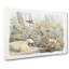 Dogs Chasing Pheasants by Ohara Koson - Wrapped Canvas Painting-55342501