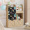 Bibliothèque en bois pour enfants avec coin lecture et tableau noir