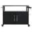 54.5" Outdoor Kitchen Island With Stainless Steel Tabletop, Metal Grill Cart Table With Storage Cabinet