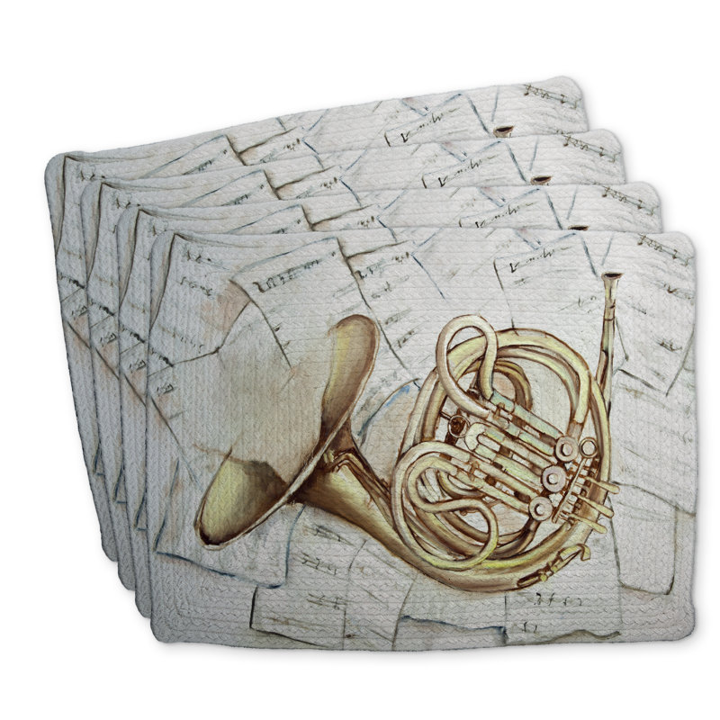 Ensemble de 4 napperons Horn