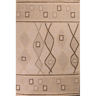 Onique Abstract Flatweave Indoor / Outdoor Area Rug
