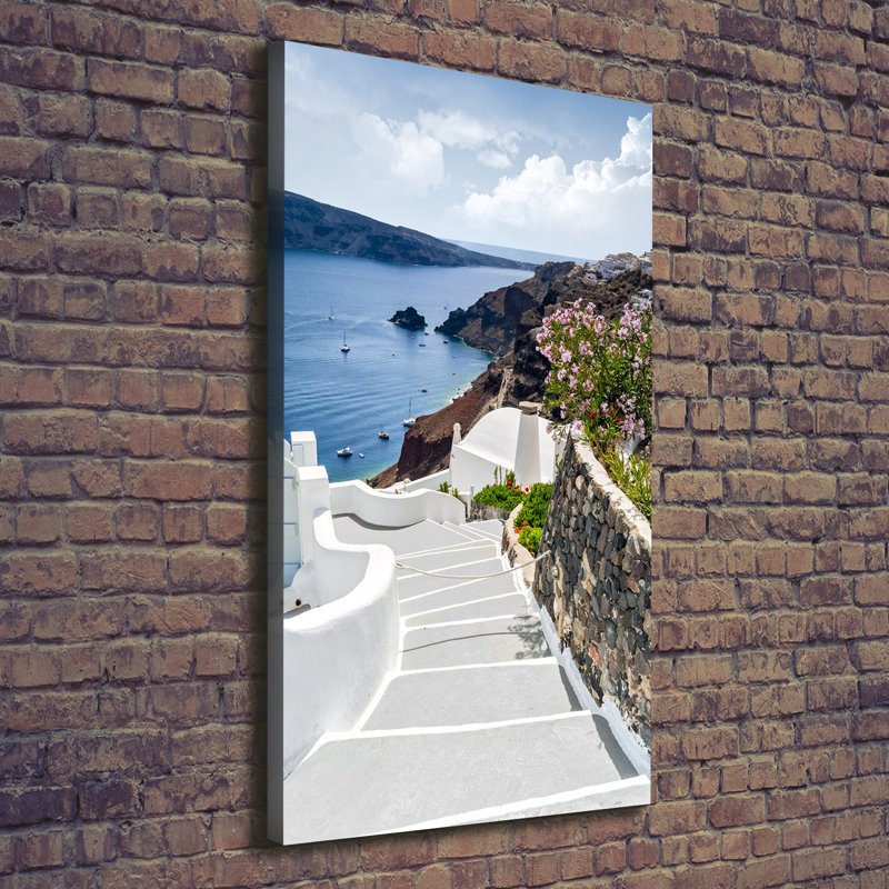 Santorini Greece - Wrapped Canvas Print