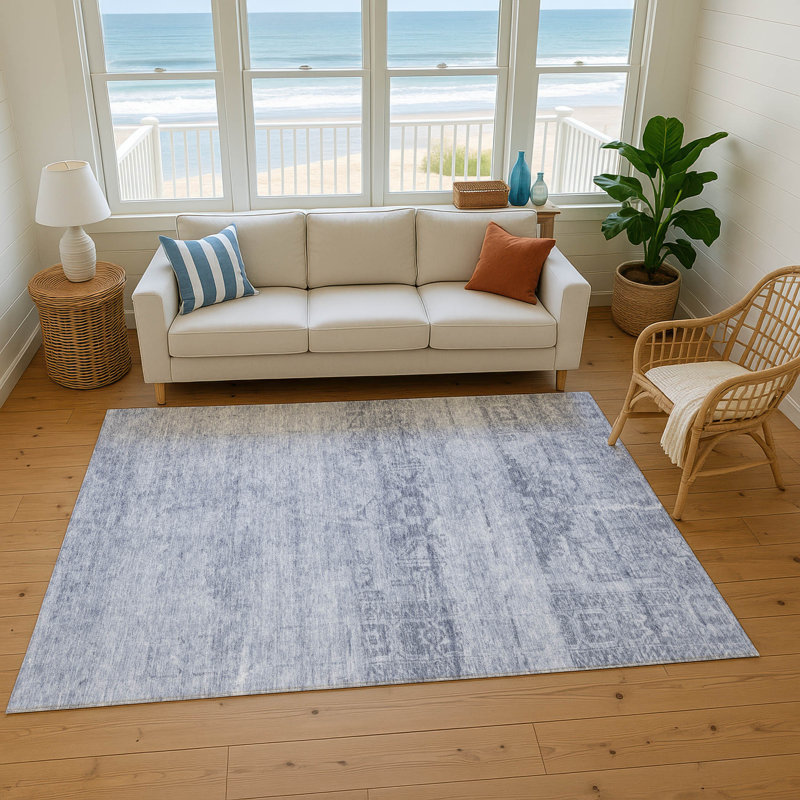 Premium Machine Washable Lampkins AMF1647 Global Rug, Rectangle 10' x 14'