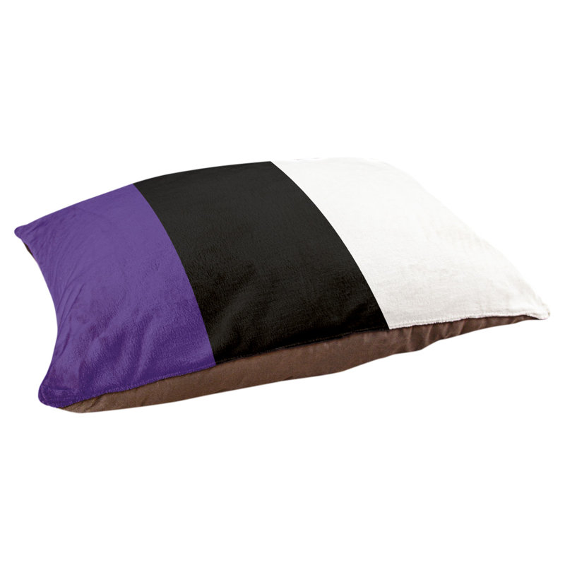 Coussin Washington, Violet / milieu noir, Très grand (l 50 po x P 40 po x H 17 po)