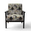 Chaise d'appoint florale Cobalt-6885876
