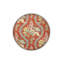 Tapis décoratif rouge à motif floral rouge rétro à motif lavable à la machine-1445787467