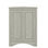 Armoire de rangement en coin avec deux portes pour la salle de bain, le salon ou la cuisine, tablette réglable, économiseur d'espace sur pied