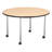 Structure Series Round Mobile Collaborative Table-51404107-51404108