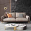 Causeuse coussin en cuir véritable kaki café-607477351-607477344