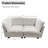 66” Wide Chenille Upholstered Loveseat Cloud Sofa-114543745