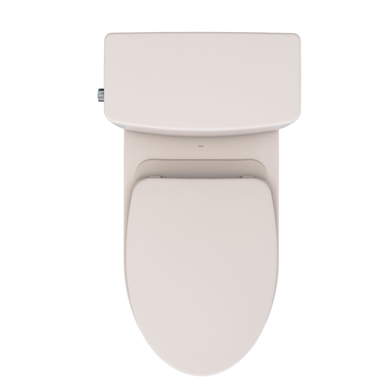 TOTO Glaston Two-Piece Elongated 1.28 GPF WASHLET+ and Auto Flush Ready Universal Height Toilet with CEFIONTECT and SS124 SoftClose Seat, Sedona Beige - MS472124CEFG#12