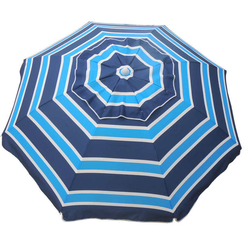 Parasol de plage 7', Bleu marine / bleu