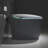 Unique Smart Toilet With Bidet Built In, Intelligent One Piece Toilet For Modern Bathroom, Auto Open/Close Seat, Foot Sensor, LED Display,Night Light, Warm Water & Dryer,Grey