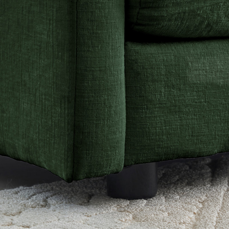 2 canapé de salon en tissu chenille. Structure en bois robuste, rembourrage en éponge confortable. Options d'assise flexibles, processus d'assemblage facile et tissu respirant