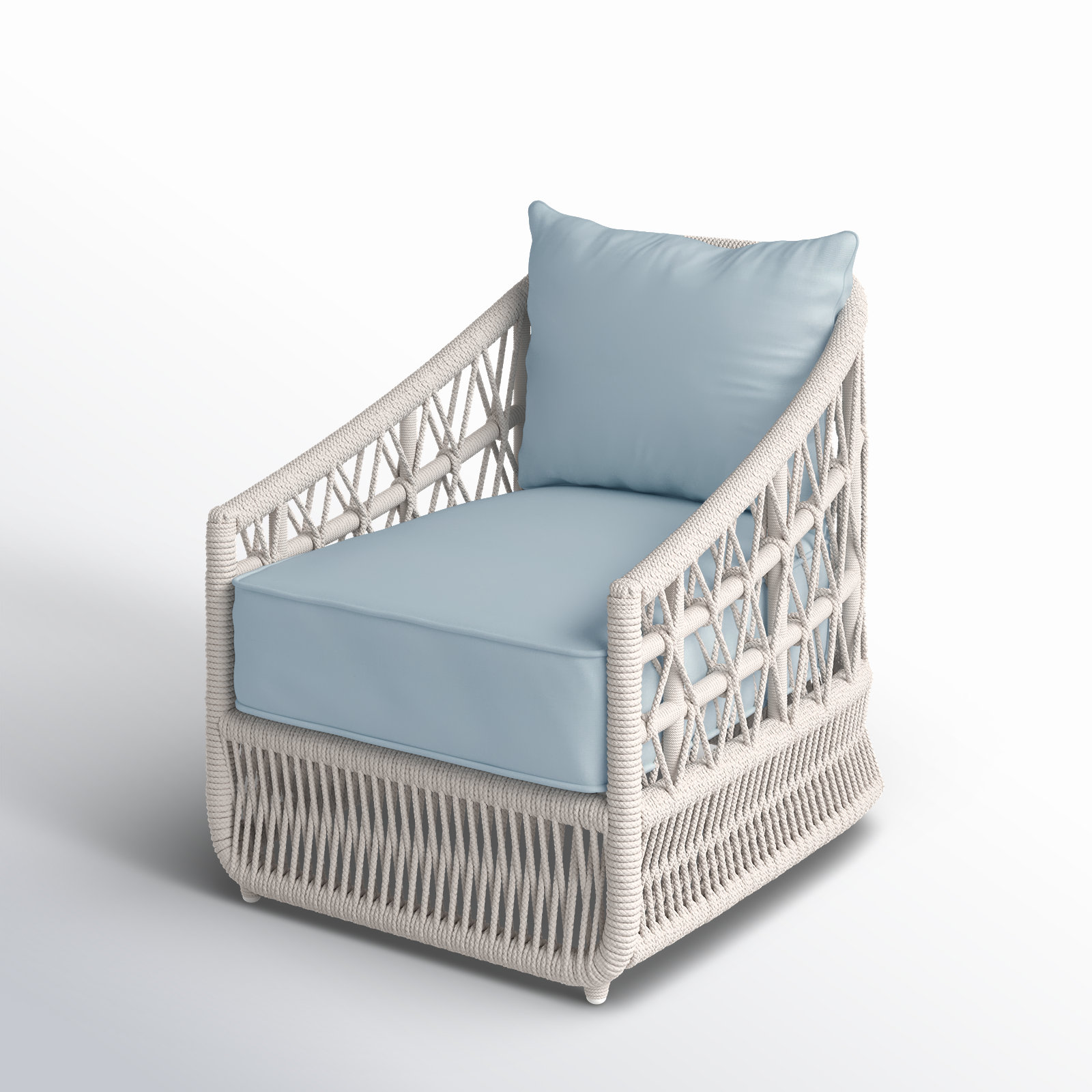 Lucan Patio Chair with Sunbrella Cushions, Canvas Skyline Sunbrella®
