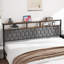 Très grand lit, cadre de lit plateforme en bois, chevet avec emballage souple et 2 tablettes, pas de bruit, pas besoin de matelas à ressorts et d'outils d'assemblage simples, grand espace de rangement sous le lit, couleur brune