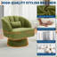 Upholstered Swivel Accent Chair-1106174671