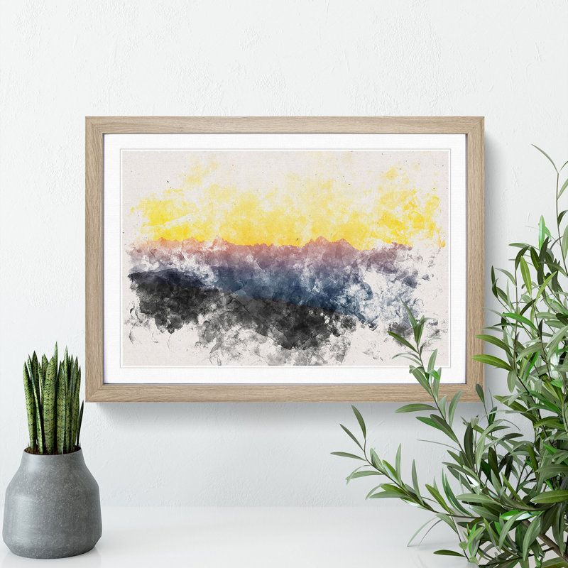 Mount Seymour in Canada - Framed Print, 62cm H x 87cm W x 2cm D, Oak Framed